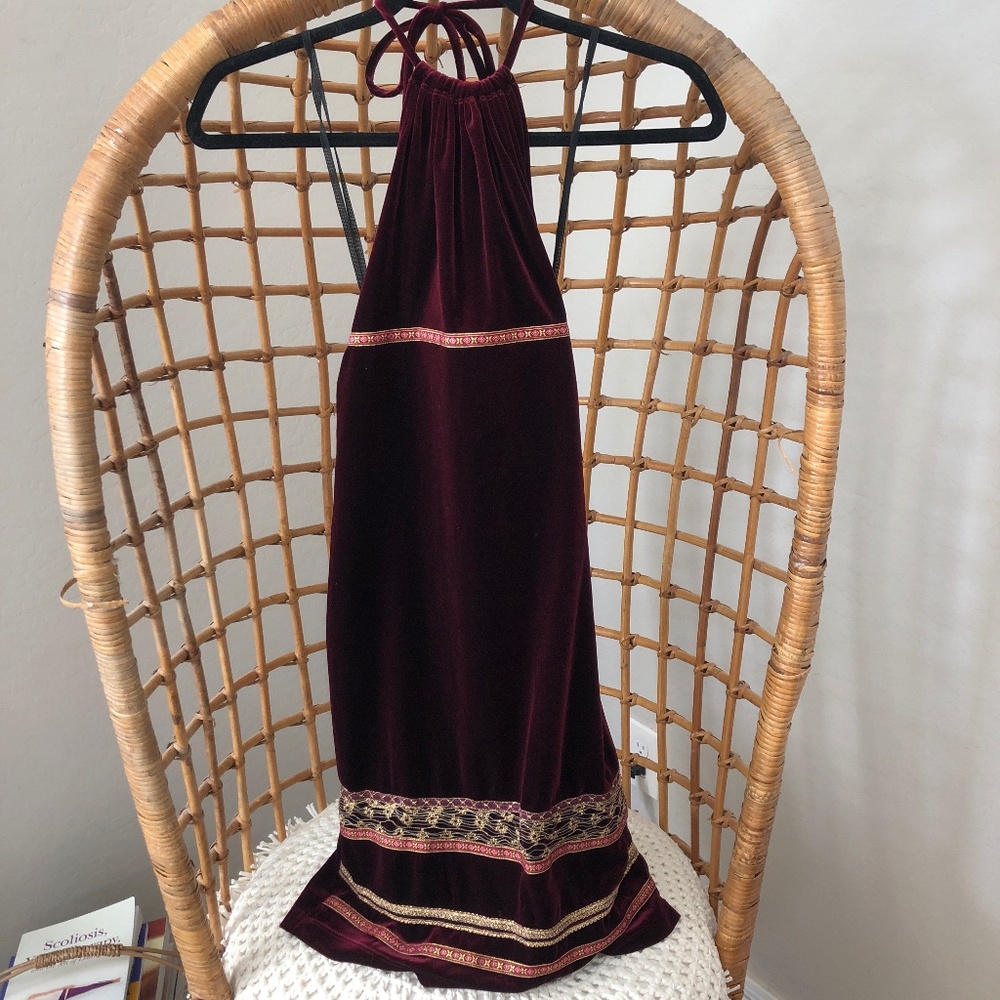 Bonkers Clothing Co velvet dress, size small